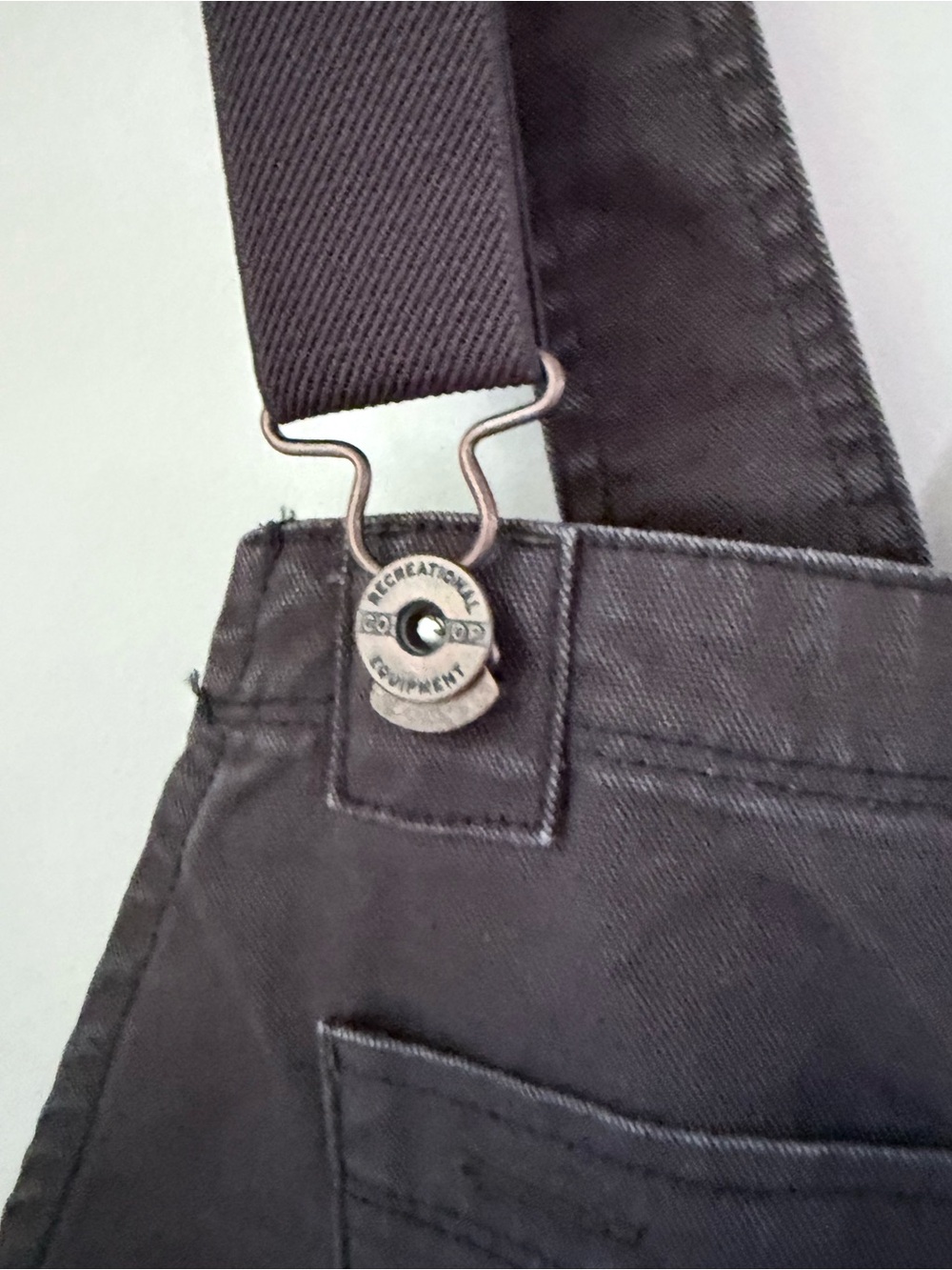 REI Cooperative Dark Gray Utility Jumpsuit Overalls Straight Leg Jean Denim - Picture 3 of 6